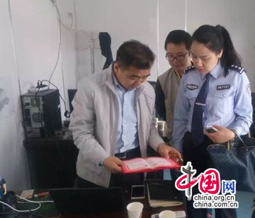 渭南高交大队阎禹中队深入沿线企业进行交通安全宣传