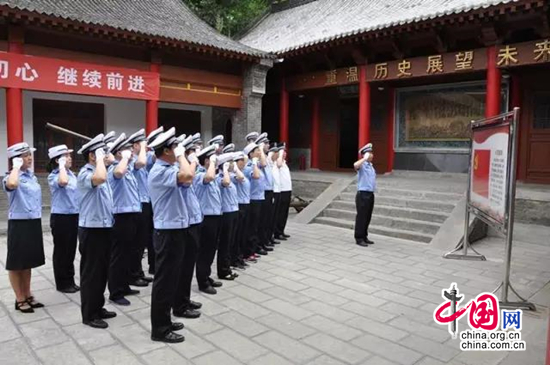 西安交警开展“迎七一坚定信念 铸警魂追赶超越”活动