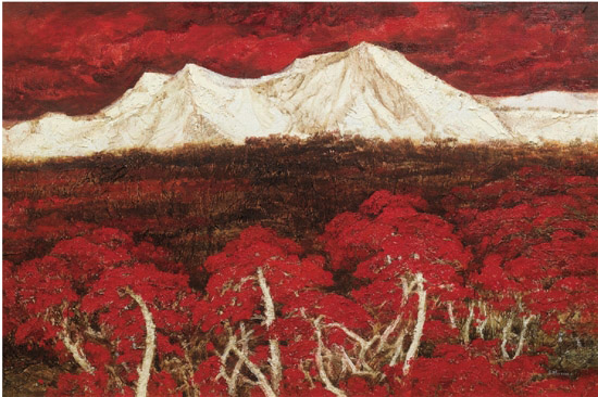 闻立鹏 激情岁月 布面油画 77×116cm 2008年