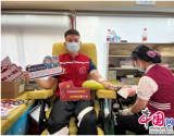 深圳市宝安区沙井街道退役军人红星志愿服务队参与无偿献血活动