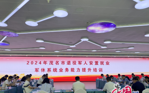 茂名市召开2024年退役军人安置就业军休系统业务能力提升培训