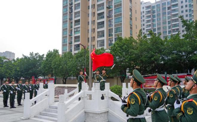 广东江门军地联合开展爱国主义主题党日活动